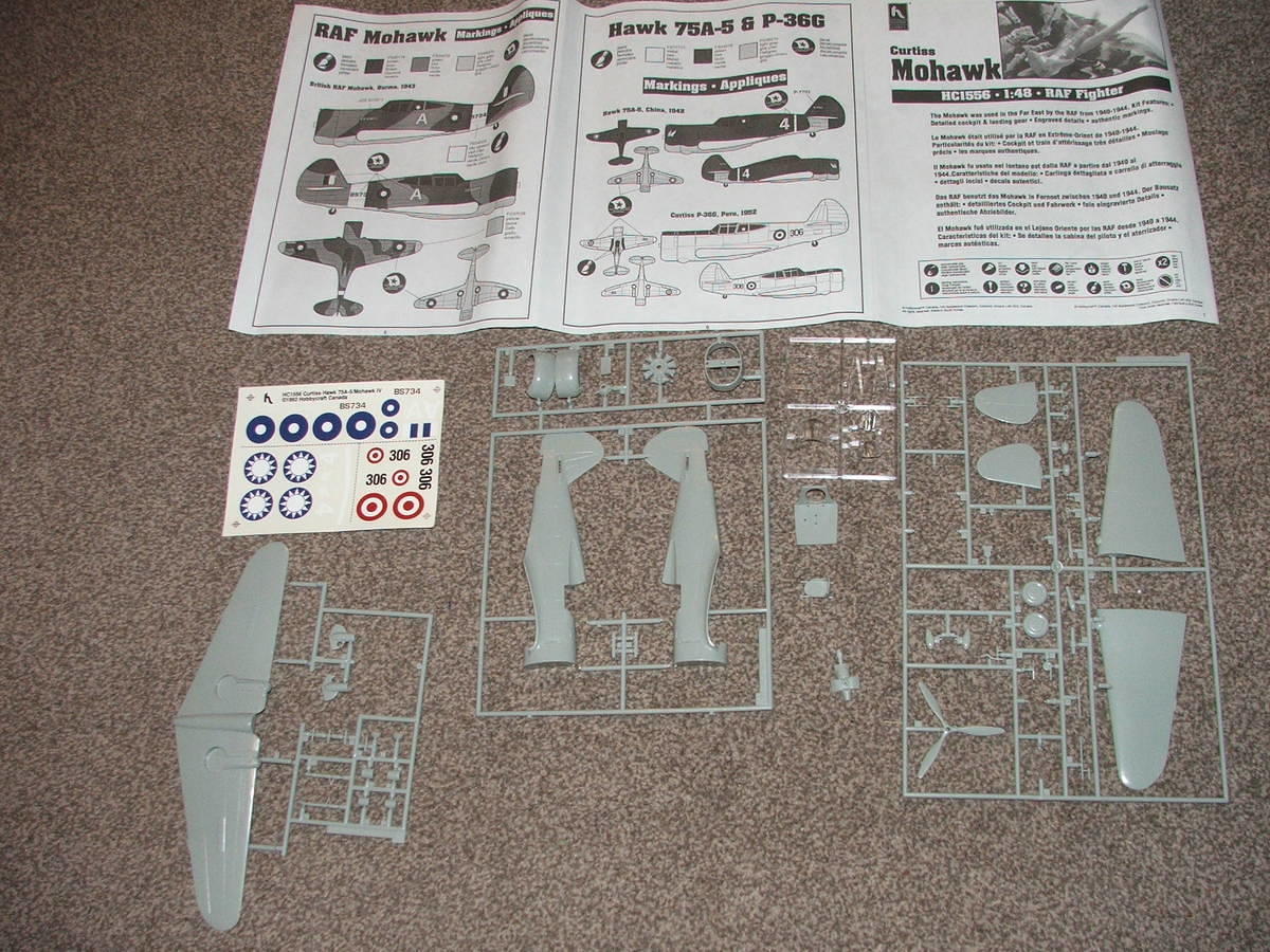 Maquette avion militaire : Curtiss Tomahawk IIB - Starter Set - Jeux et jouets Airfix - Avenue