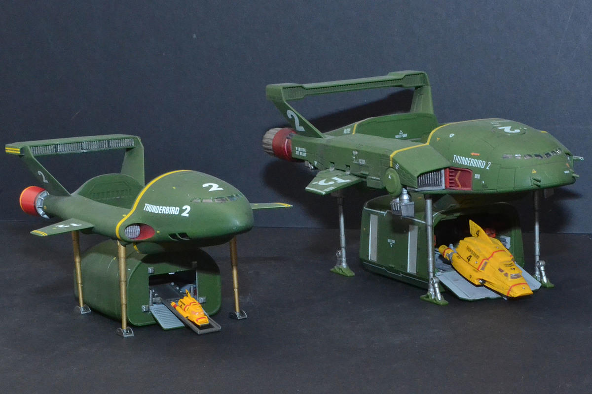 Aoshima 1:350 Thunderbird 2 & 4 [Completed] - Work In Progress