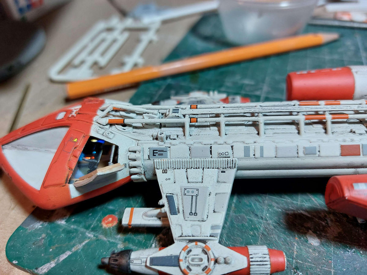 1-72 Round 2 Space:1999 Hawk Mk IX Number 2 - Work In