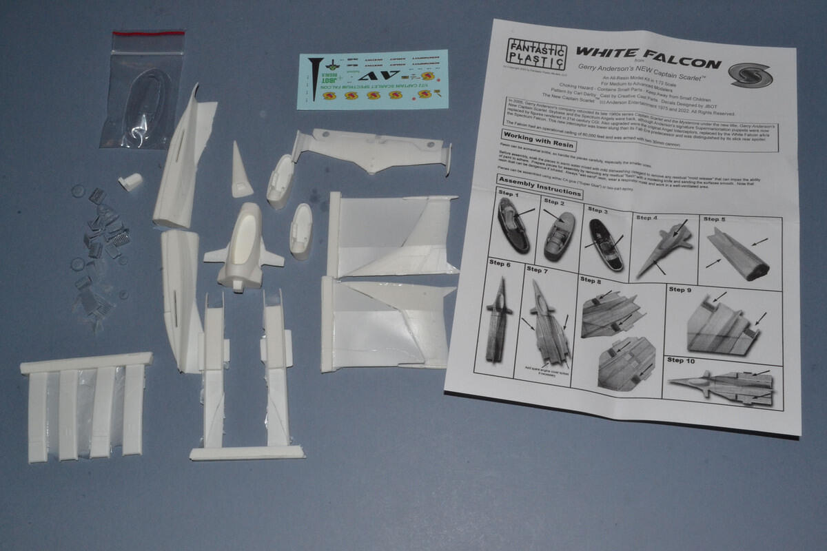1:72 Spectrum Falcon from New Captain Scarlet, kit by Fantastic Plastic ...