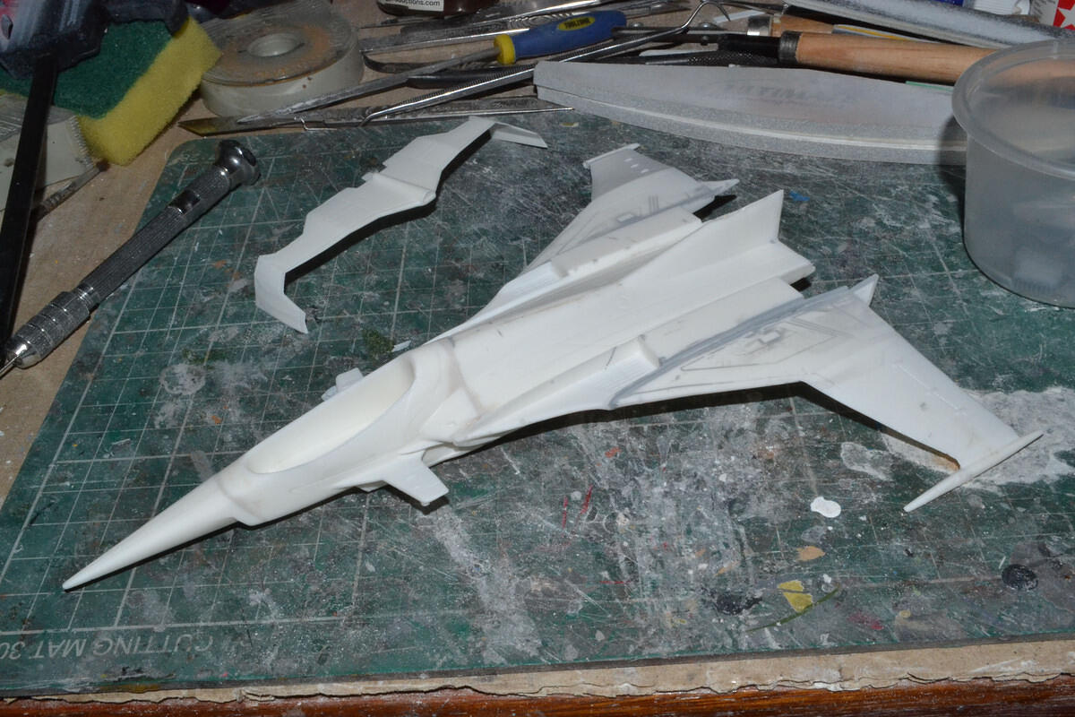 1:72 Spectrum Falcon from New Captain Scarlet, kit by Fantastic Plastic ...