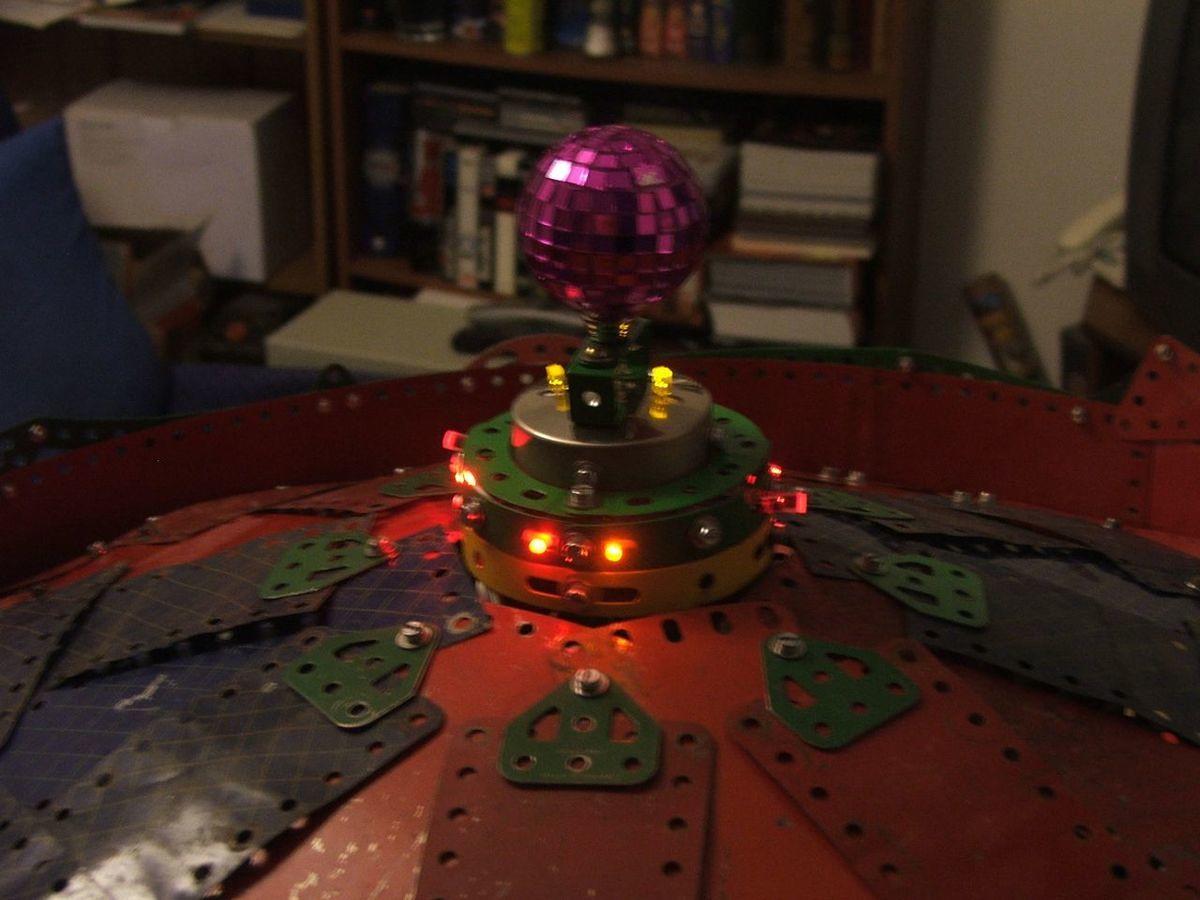 Finial with LEDs